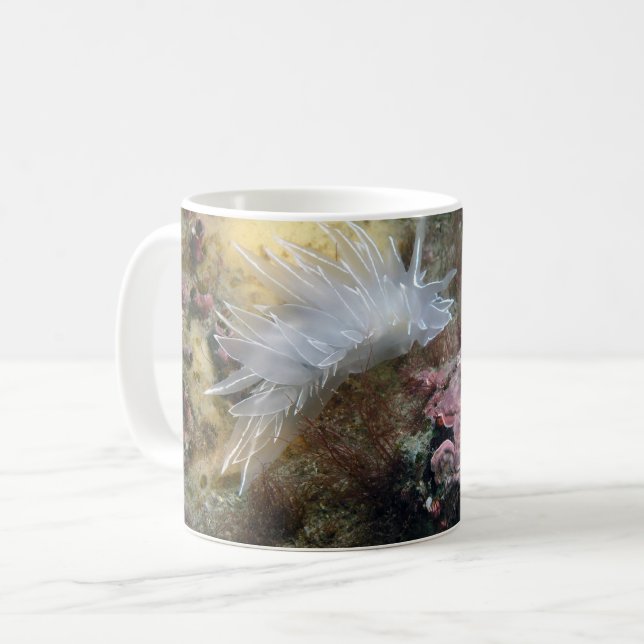 Alabaster Nudibranch Coffee Mug (Front Left)