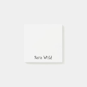 Alabaster Professional Minimalist Black Script Post-it Notes