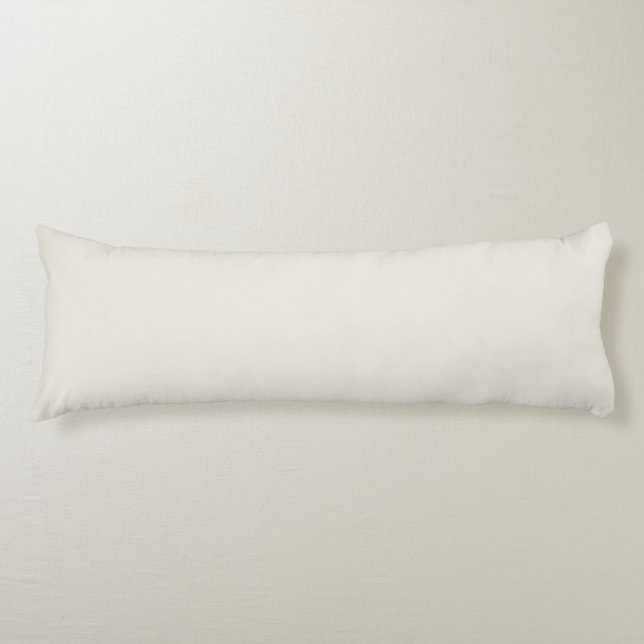 Alabaster (solid colour)  body cushion (Front)