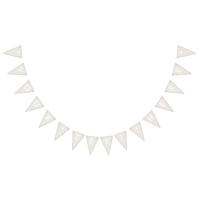 Alabaster Solid Colour Customise It Bunting (All)