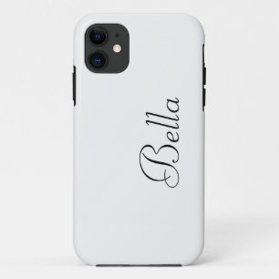 Alabaster Solid Colour Minimalist Name Case-Mate iPhone Case