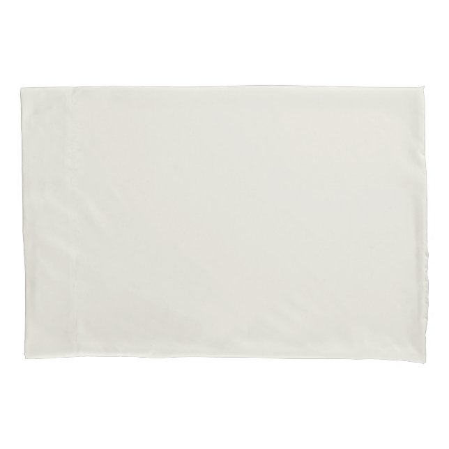 Alabaster (solid colour)  pillowcase (Front)