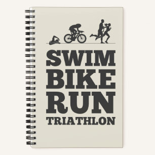 Alabaster • Swim Bike Run Triathlon Motivation Notebook