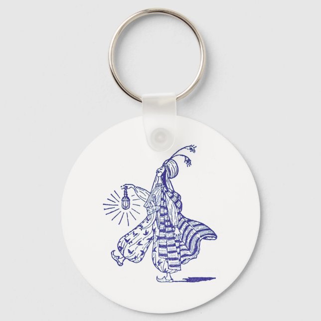 Aladdin and His Electric Lamp Key Ring (Front)