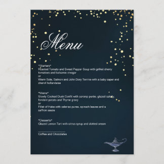 ALADDIN MENU CARD