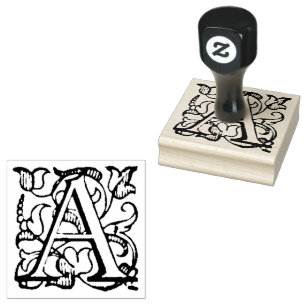Aladdin O'Brien Capital Letter A Rubber Stamp
