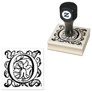 Aladdin O'Brien Capital Letter O Rubber Stamp