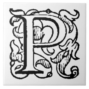 Aladdin O'Brien Capital Letter P Tile