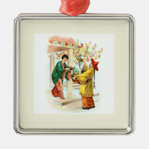 Aladdin's Lamp Metal Tree Decoration