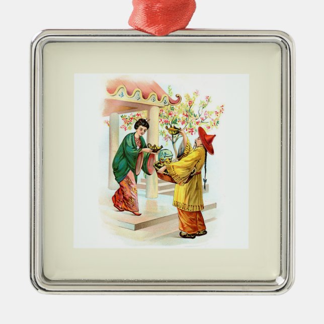Aladdin's Lamp Metal Tree Decoration (Front)