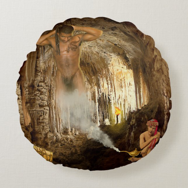 Aladdin's Lover Round Cushion (Front)