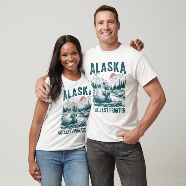 AlAlaska Grizzly Family Frontier Tee (Unisex)