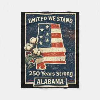 Alama 250th Anniversary Usa Eagle Dge 1776 Vintage Fleece Blanket