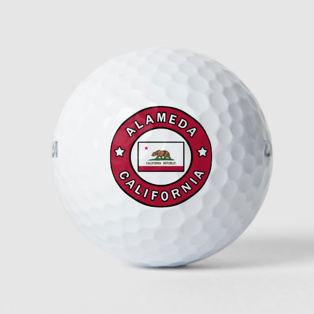 Alameda California Golf Balls (Front)