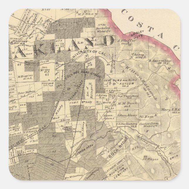 Alameda Co 1 Square Sticker (Front)