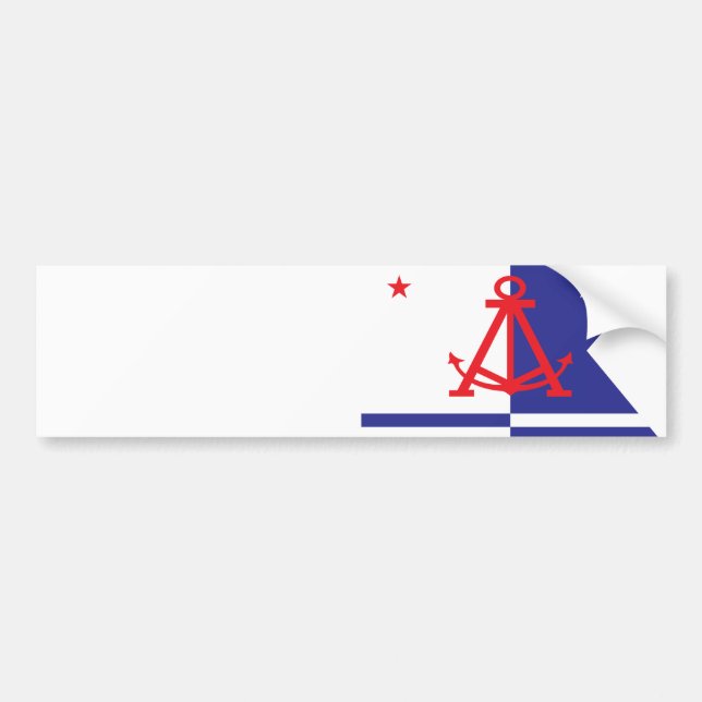 Alameda flag bumper sticker (Front)