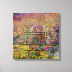 Alamo - After The Fall - Square Canvas Art