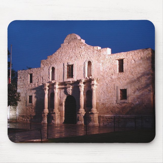 Alamo at Night Mouse Pad (Front)
