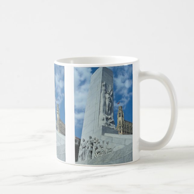 Alamo Square cenotaph, San Antonio, Texas, U.S.A. Coffee Mug (Right)