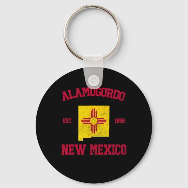 Alamogordo New Mexico  Key Ring (Front)