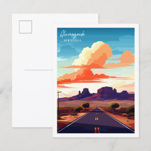 Alamogordo Switzerland vintage travel illustration Postcard
