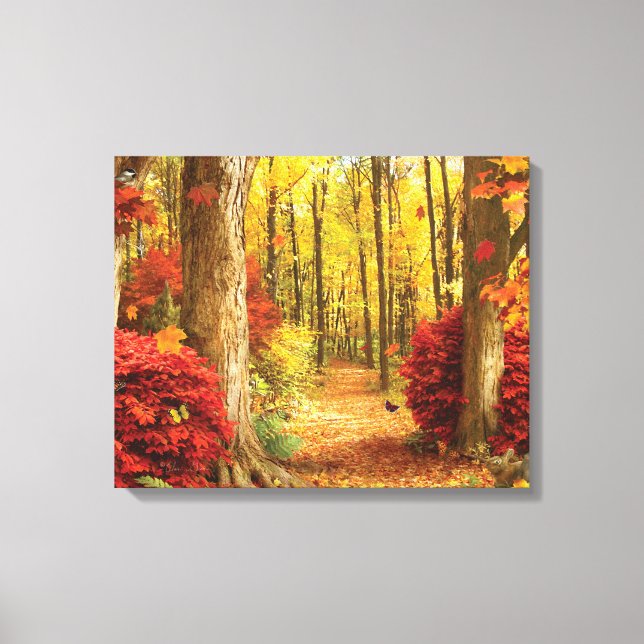 Alan Giana "Autumn Woods" Canvas Print (Front)