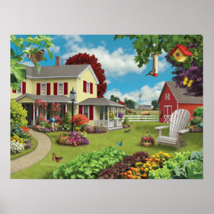 Alan Giana "Country Home" Poster