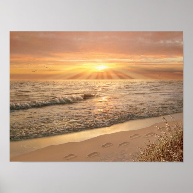 Alan Giana "Footprints in the Sand" Poster (Front)