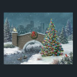 Alan Giana "Peace for a Moment" Poster<br><div class="desc">Stroll through a city park in the falling snow and enjoy "Peace for a Moment",  a lovely Christmas setting by Alan Giana.</div>