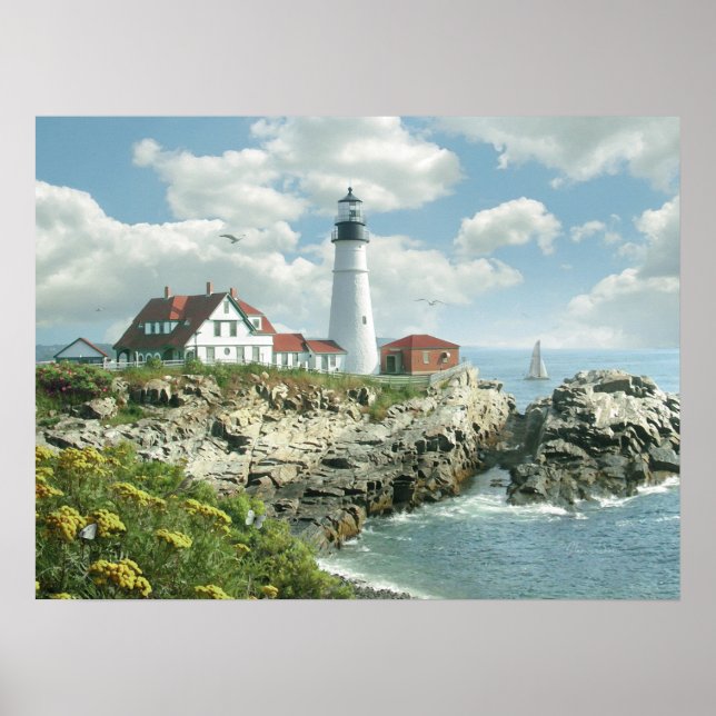 Alan Giana "Portland Head Light" Poster (Front)