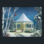 Alan Giana "Shining Brightly" Poster<br><div class="desc">Artist Alan Giana invites you to make your way to the holiday gazebo and enjoy the lights "Shining Brightly".</div>