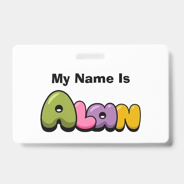 Alan ID Badge (Front)
