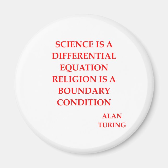 alan TURING quote Magnet (Front)