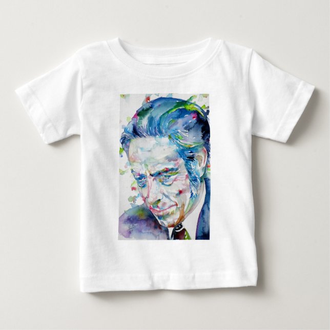 ALAN WATTS - watercolor portrait.5 Baby T-Shirt (Front)