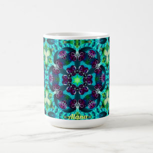 ALANA ~ Pretty Glittery Pattern ~ Personalised Coffee Mug