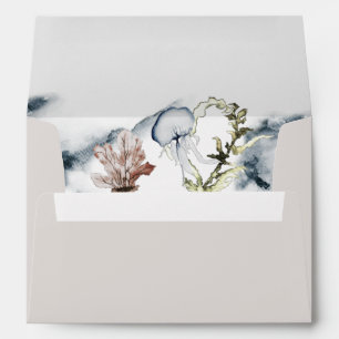 ALANA Tropical Beach Ocean Coast Blush Envelope