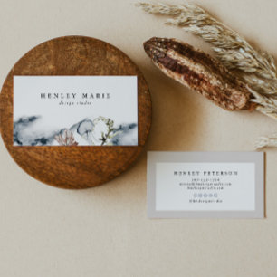 ALANA Tropical Beach Ocean Jelly Fish Watercolor Business Card