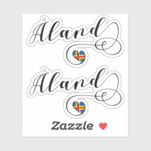 Åland Heart Flag, Aland Islands, Finland