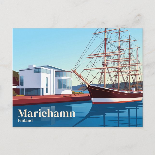 Aland Maritime Museum Finland Postcard (Front)