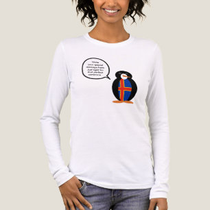 Ålander Flag Wildlife Penguin Personalised Gift Tri-Blend Shirt