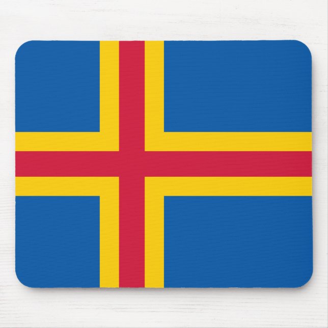 Ålandic flag Mousepad (Front)