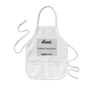 Alanis Daddy's sweetheart beginner cook Kids Apron