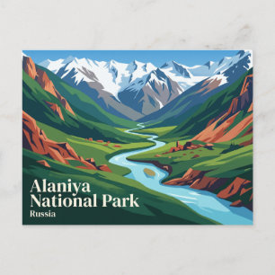 Alaniya National Park Russia Postcard