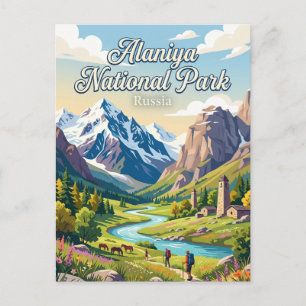 Alaniya National Park Russia Postcard