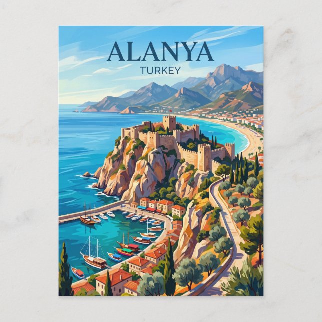 Alanya Turkey Postcard (Front)