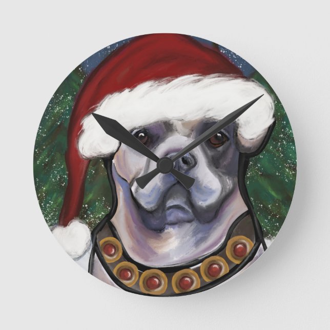 Alapaha Blue Blood Bulldog Round Clock (Front)