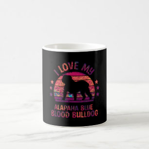 Alapaha Blue Blood Bulldog Silhouette Vintage And Coffee Mug