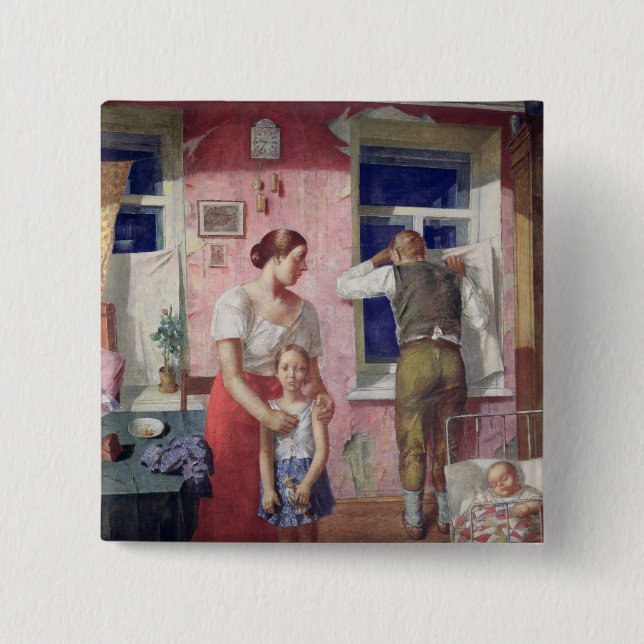 Alarm, 1934 15 cm square badge (Front)