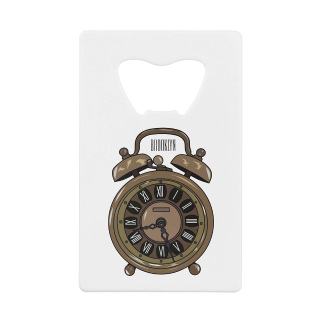 Alarm clock cartoon illustration (Front)