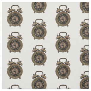 Alarm clock cartoon illustration fabric